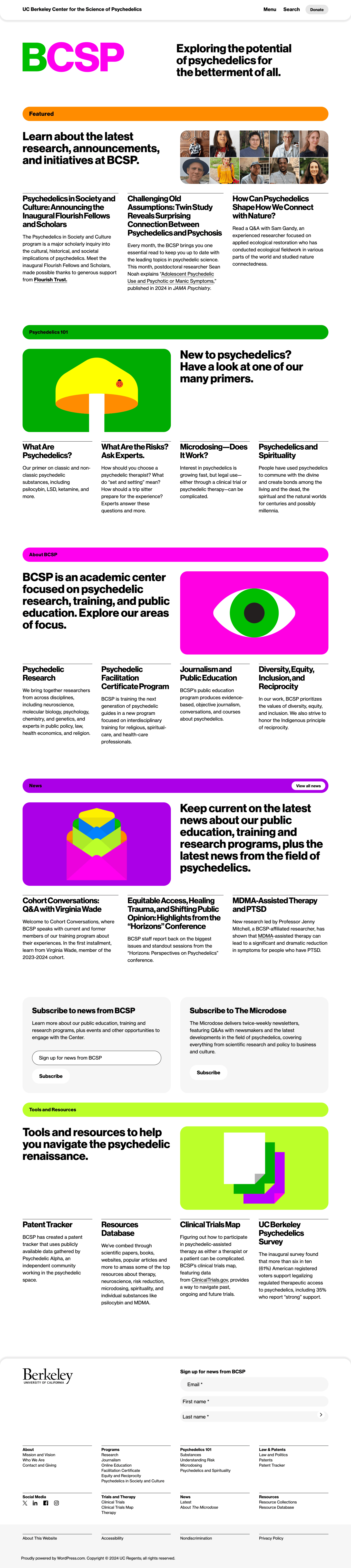 UC Berkeley Center for the Science of Psychedelics (BCSP) – Automattic ...